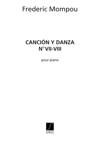 Cancion Y Danza 7 And 8: Piano