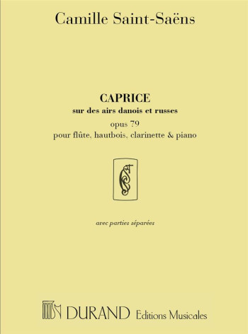 Caprice On Danish And Russian Airs: Op.79: Flute Oboe Clarinet & Piano: Score & Parts