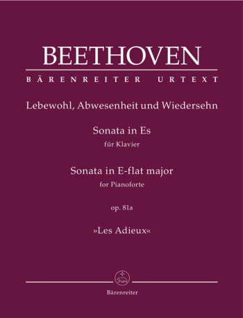 Piano Sonata Eb Major Op.81a  (Les Adieux): Piano (Barenreiter)