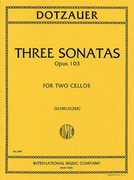 3 Sonatas Cello Duet (International)