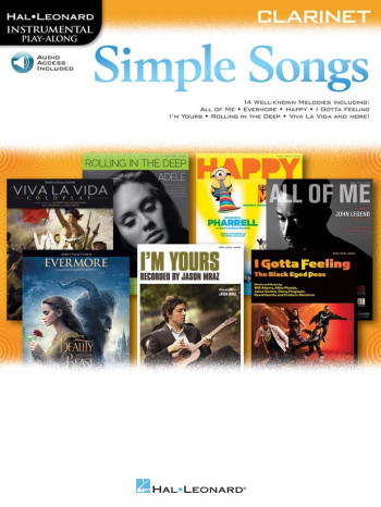 Instrumental Playalong: Simple Songs: Clarinet: Book & Download