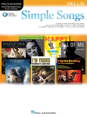 Instrumental Play-along: Simple Songs Cello:  Book & Donwload