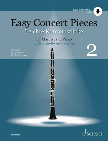 Easy Concert Pieces 2: Clarinet & Piano Book & Audio (Schott)