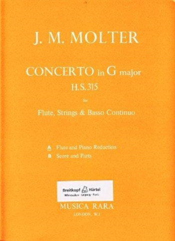 Concerto G Major HS315: Flute & Piano (Musica Rara)