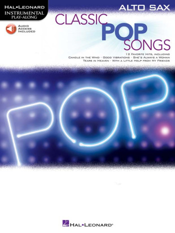 Instrumental Play-Along Classic Pop Songs Alto Saxophone (Book/Online Audio)
