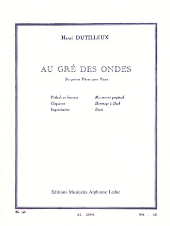 Au Gré Des Ondes Pour Piano (Leduc)