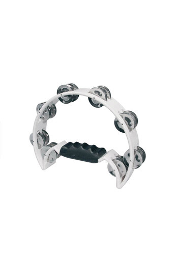 Tambourine 1/2 Moon - White (Hayman)