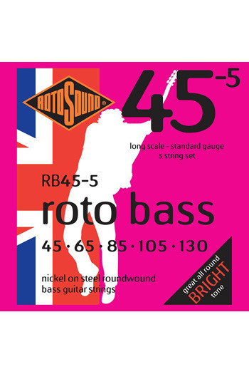 RotoSound Bass Guitar Roto Bass 5 String RB45-5 Standard 45-130