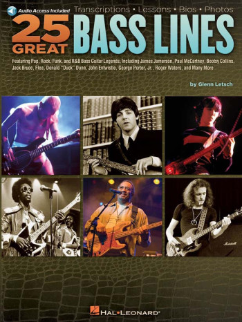 25 Great Bass Lines Book & Audio