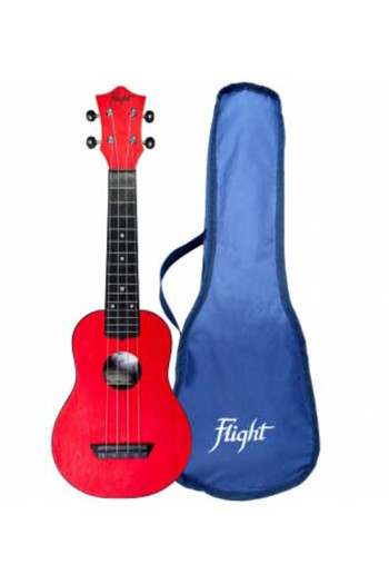 Flight TUS35RD Red ABS Travel Soprano Ukulele