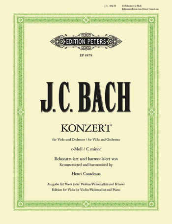 Concerto In C Minor: Viola (Or Cello Or Violin) And Piano (Peters)