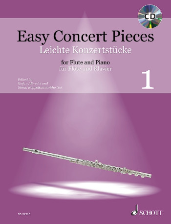 Easy Concert Pieces 1: Flute & Piano Book & CD (Schott)