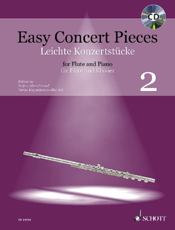 Easy Concert Pieces 2: Flute & Piano Book & CD (Schott)