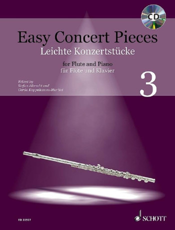 Easy Concert Pieces 3: Flute & Piano Book & CD (Schott)