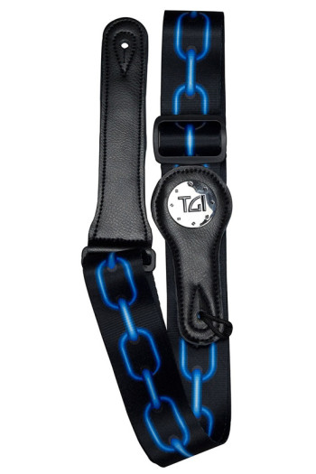 TGI Guitar Strap - Blue Chain