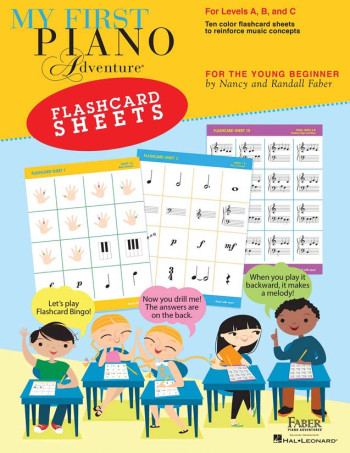 My First Piano Adventure: Flashcard Sheets