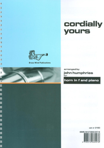 Cordially Yours: French Horn & Piano (Brasswind)