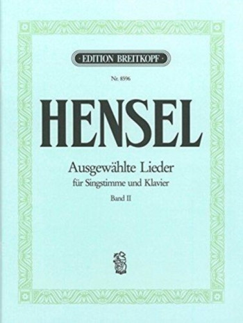 Selected Songs: Vol. 2: Vocal And Piano (Breitkopf)