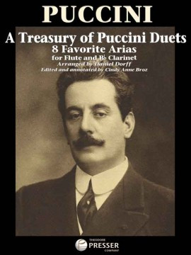 Treasury Of Puccini Duets:  8 Favourite Arias For Flute And Clarinet