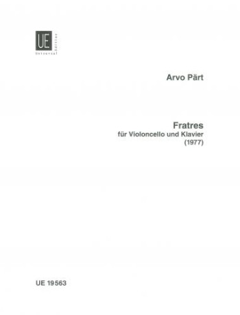 Fratres: Cello & Piano (1978) (Universal)