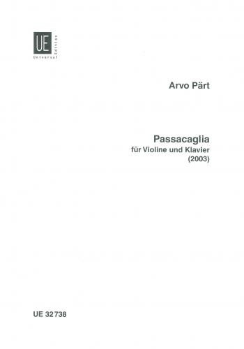 Passacaglia: Violin & Piano (Universal)