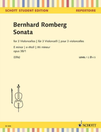 Sonata For 3 Cellos E Minor Op.38/1  (Schott)