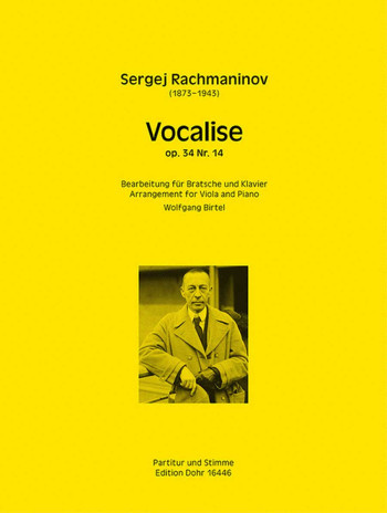 Vocalise Op.34/ 14: Viola & Piano
