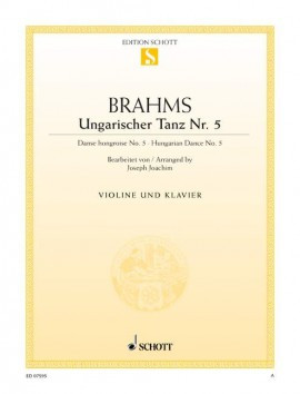 Hungarian Dances No. 5 Violin & Piano  (Schott)