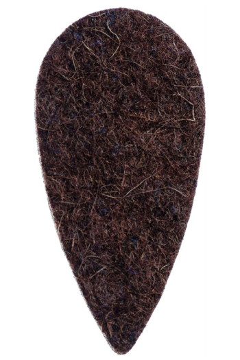 Ukulele Plectrum: Felt Tones Teardrop Brown Wool Felt