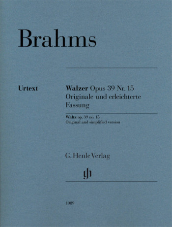 Waltze Op39 No.15: Orignal & Simplified Versions Piano (Henle)