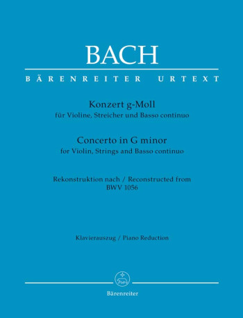 Concerto For Violin In G Minor Reconstructed From BWV1056