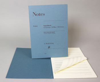 Manuscript 12 Staves: 100 Pages, A4 (Henle)