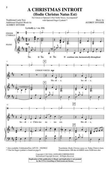 A Christmas Introit Vocal: 2part