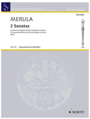 2 Sonatas: Descant Recorder (Schott)
