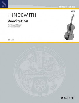 Meditation: Viola And Piano (Schott)