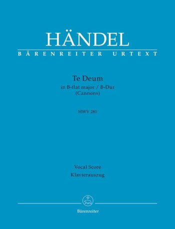 Te Deum In Bb Major (HWV 281): Cannons: Vocal Score (Barenreiter)