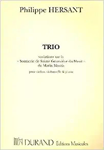 Trio: Variations Sur La Sonnerie De Sainte Genevieve Du Mont De Marin: Violin Cello & Pian