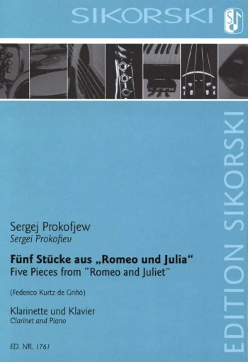 Five Pieces From Romeo And Juliet: Clarinet & Piano (Sikorski)