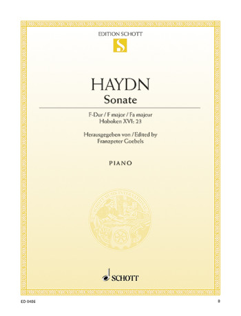 Sonata: F Major: XVI:23  Piano  (Schott)