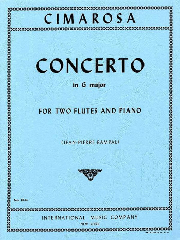 Concerto For Two Flutes: G Major: Two Flutes & Piano (International)