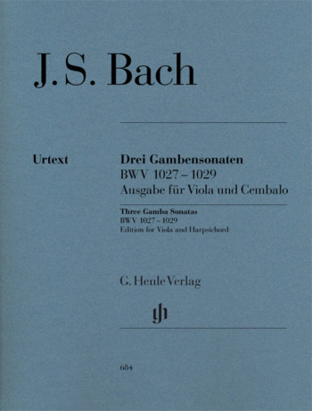3 Sonatas  Bwv 1027-1029: Viola Da Gamba & Harpsichord (Henle HN684)