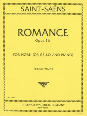 Romance Op.36: Cello (Or Horn) & Piano (International)