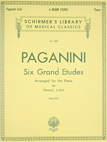 Six Grand Etudes Arr. Liszt: Piano Solo (Schirmer)
