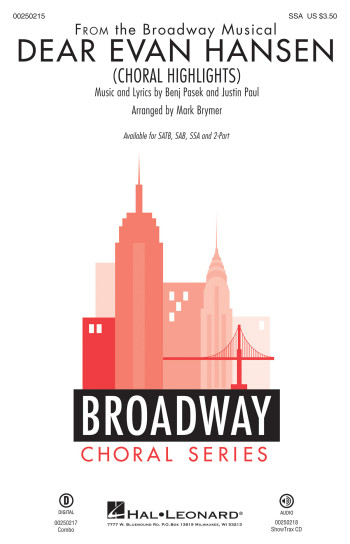 Dear Evan Hansen: Choral Highlights: Vocal: SSA & Piano