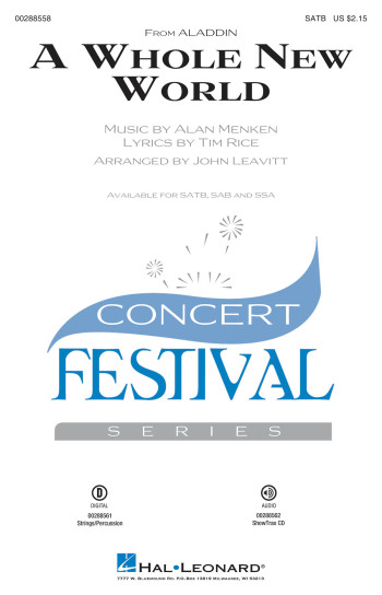 A Whole New World (Aladdin): Vocal: SATB (arr Leavitt)