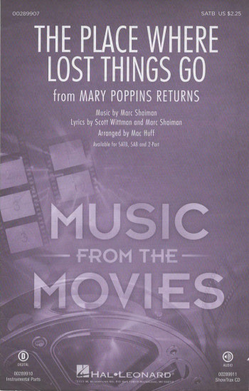 The Place Where Lost Things Go: Vocal: SATB  (Huff)