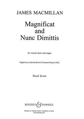 Magnificat & Nunc Dimittis: Vocal SATB And Organ (Boosey & Hawkes)