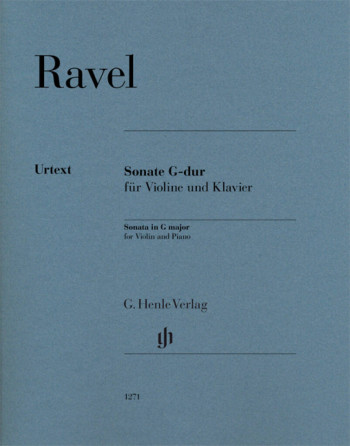 Sonata G Major: Violin & Piano (Henle)