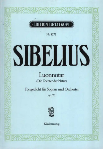 Luonnotar  Op.70  Vocal & Piano (Breitkopf)