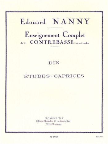 10 Etudes Caprices Double Bass (Leduc)